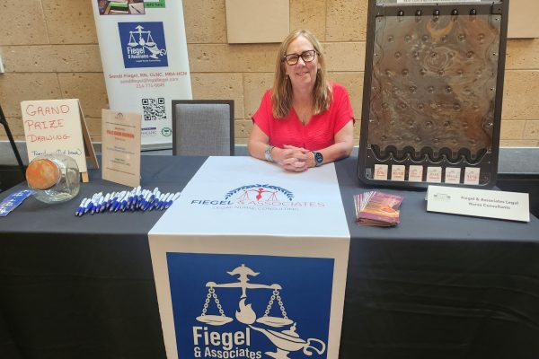 Sondi Fiegel manning our Austin Healthcare Conference booth.