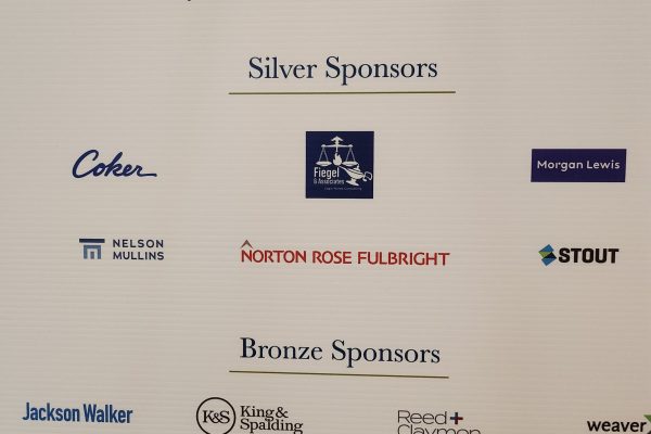 Silver sponsor poster listing Fiegel & Associates Legal Nurse Consulting.